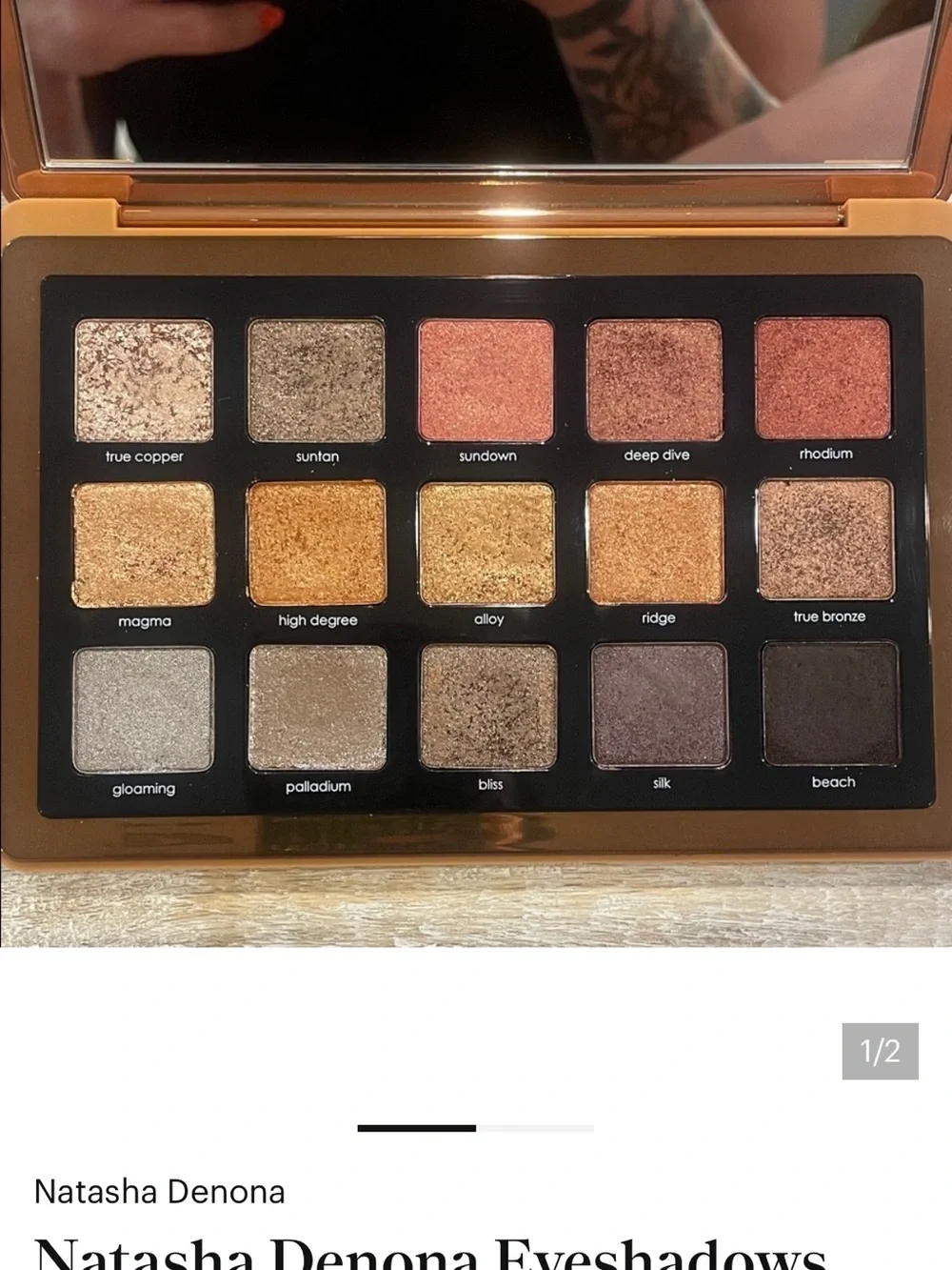 Natasha Denona Warm Copper & Gold Eyeshadow Palette